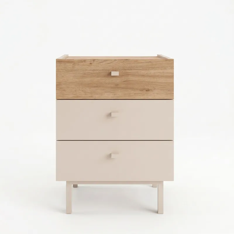 Natbord Hanah Home Luke (47,9 x 63,5 x 36,8 cm) Sand eg, Sand og eg