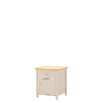 natbord Historie Beige, eg - Beige, eg - Møbler - Borde - Aflastningsbord - Sengebord