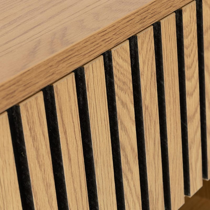 Natbord HOME4YOU Hampton 50x40x55 cm melamin med egetræsbark - egetræsbark - Møbler - Borde - Aflastningsbord - Sengebord