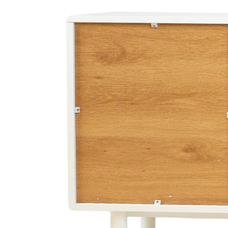 Natbord HOME4YOU Iris 48x40x55 cm Hvid - hvid - Møbler - Borde - Aflastningsbord - Sengebord