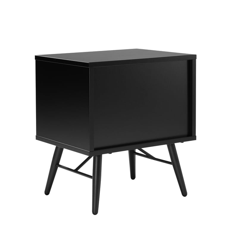 Natbord HOME4YOU Pixar 45x35x50 cm Sort - sort - Møbler - Borde - Aflastningsbord - Sengebord
