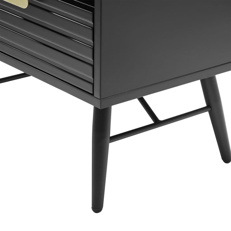 Natbord HOME4YOU Pixar 45x35x50 cm Sort - sort - Møbler - Borde - Aflastningsbord - Sengebord