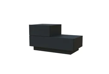 Natbord Homitis Kayra (70 x 35 x 38,3 cm) Antracit - Antracit - Møbler - Borde - Aflastningsbord - Sengebord