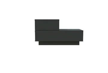 Natbord Homitis Kayra (70 x 35 x 38,3 cm) Antracit - Antracit - Møbler - Borde - Aflastningsbord - Sengebord