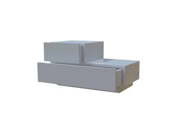 Natbord Homitis Kayra (70 x 35 x 38,3 cm) Hvid - Hvid - Møbler - Borde - Aflastningsbord - Sengebord