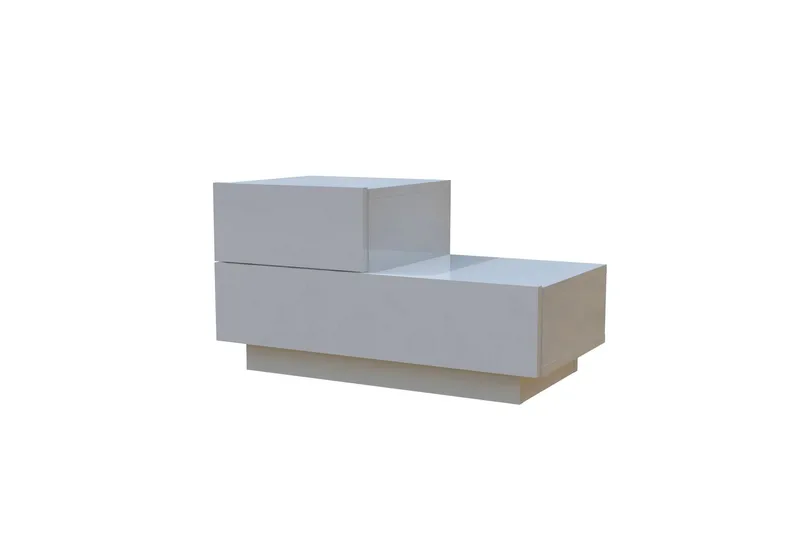 Natbord Homitis Kayra (70 x 35 x 38,3 cm) Hvid, Hvid