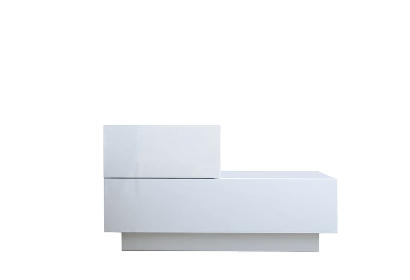 Natbord Homitis Kayra (70 x 35 x 38,3 cm) Hvid - Hvid - Møbler - Borde - Aflastningsbord - Sengebord