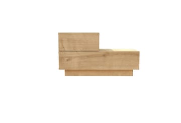 Natbord Homitis Kayra (70 x 35 x 38,3 cm) Sapphire Oak - Sapphire Oak - Møbler - Borde - Aflastningsbord - Sengebord