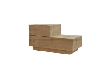 Natbord Homitis Kayra (70 x 35 x 38,3 cm) Sapphire Oak - Sapphire Oak - Møbler - Borde - Aflastningsbord - Sengebord