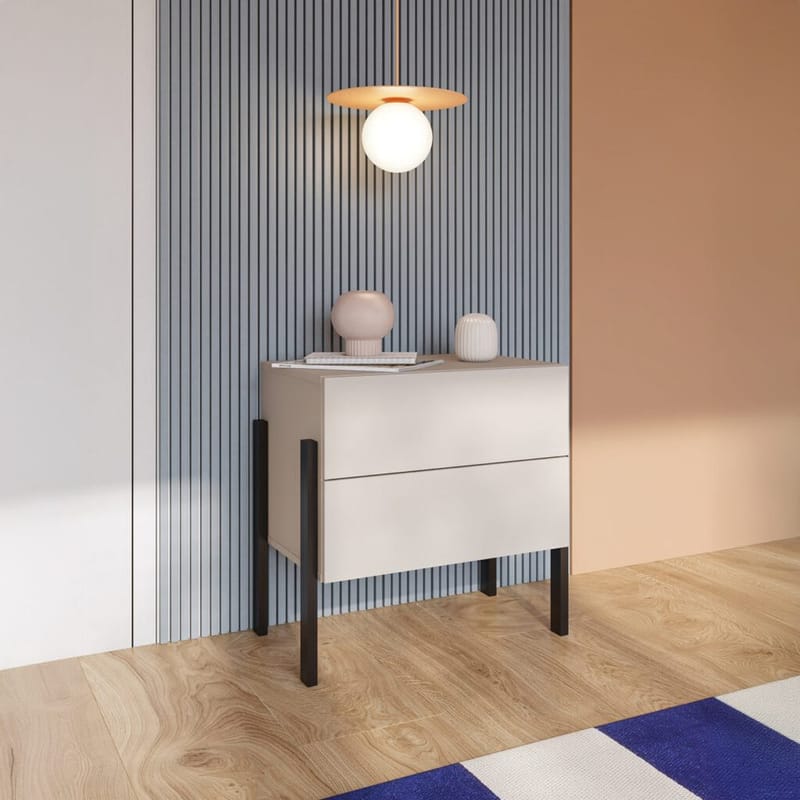 Natbord Jukon S med 2 Skuffer - Møbler - Borde - Aflastningsbord - Sengebord