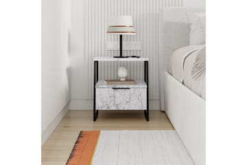 Natbord Kavilash Carrara Marmor - Carrara Marmor - Møbler - Borde - Aflastningsbord - Sengebord