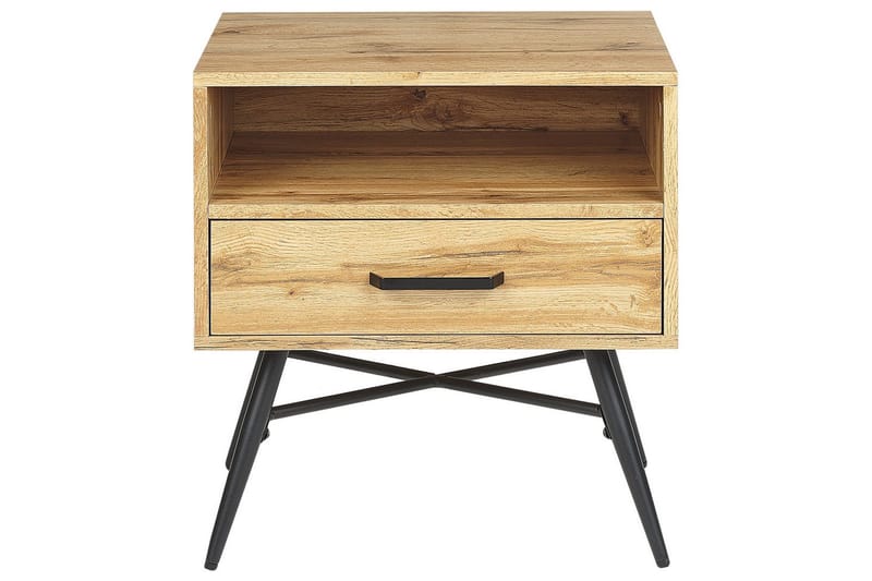 Natbord med opbevaringsskuffe Lubock - Møbler - Borde - Aflastningsbord - Sengebord