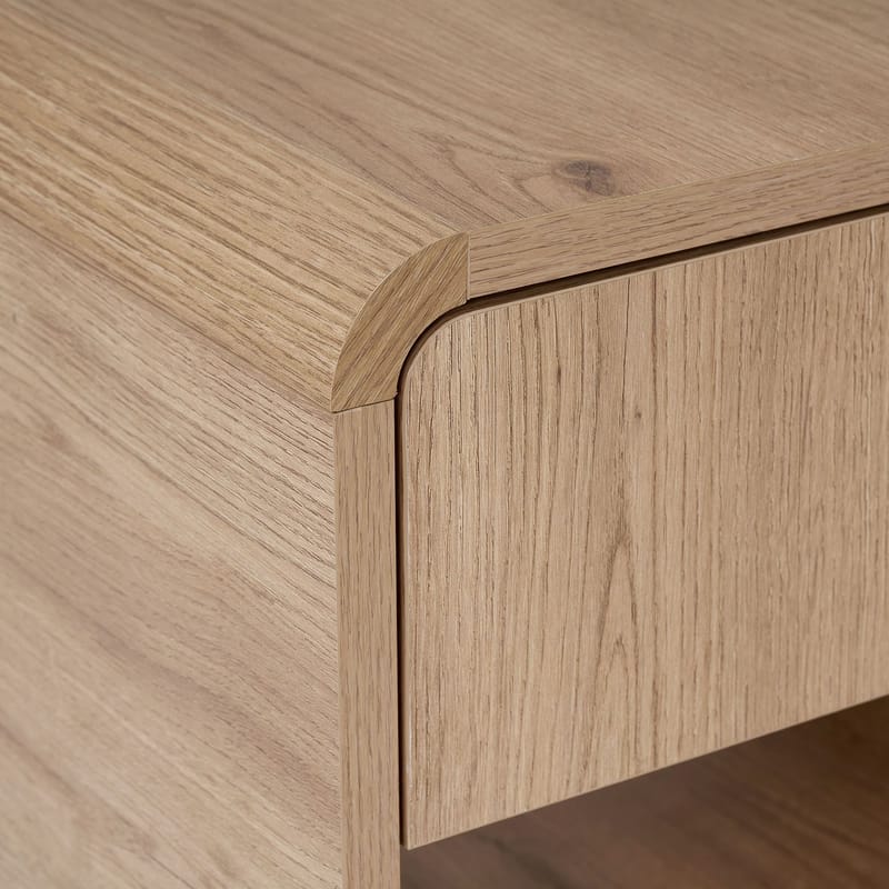 Natbord Nordure Parila (45 x 45 x 40 cm) Sepet Oak - Sepet Oak - Møbler - Borde - Aflastningsbord - Sengebord