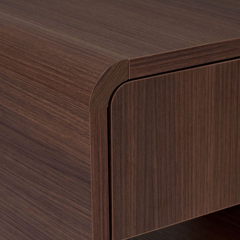 Natbord Nordure Parila (45 x 45 x 40 cm) Milano Walnut - Milano Walnut - Møbler - Borde - Aflastningsbord - Sengebord
