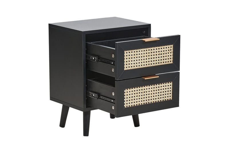 Natbord Opoco med 2 opbevaringsskuffer - Møbler - Borde - Aflastningsbord - Sengebord