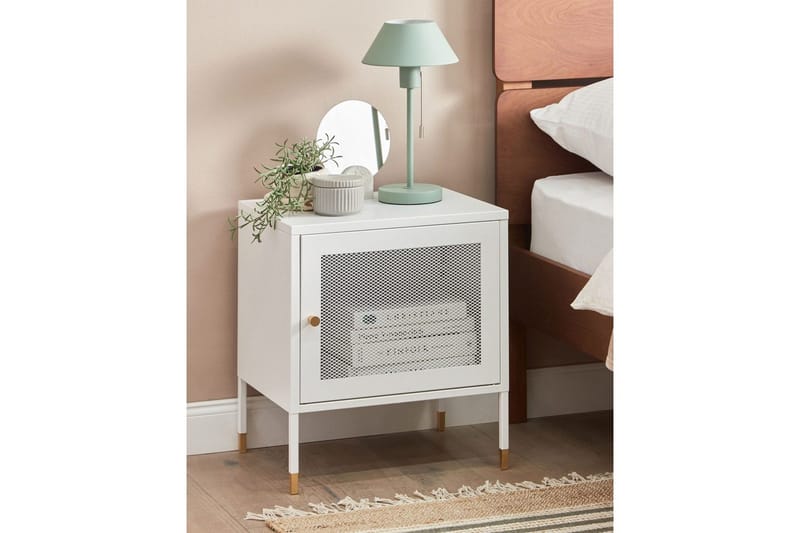 Natbord Ossett Hvid - Hvid - Møbler - Borde - Aflastningsbord - Sengebord