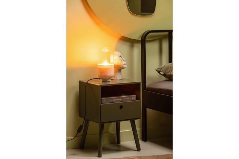 Natbord Ozzy - Varm Grøn - Møbler - Borde - Aflastningsbord - Sengebord