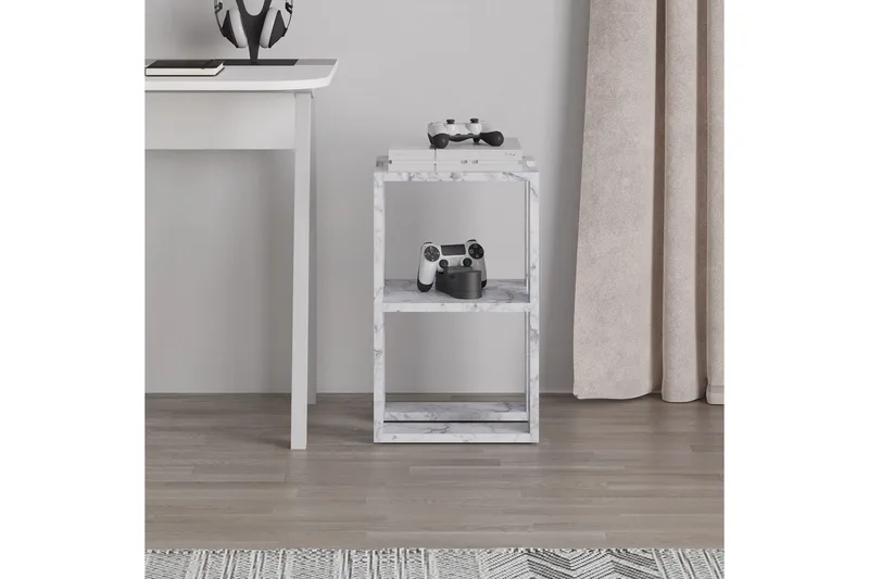 Natbord Quival Carrara Marmor - Carrara Marmor - Møbler - Borde - Aflastningsbord - Sengebord