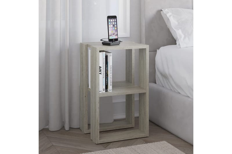 Natbord Quival Travertin - Travertin - Møbler - Borde - Aflastningsbord - Sengebord