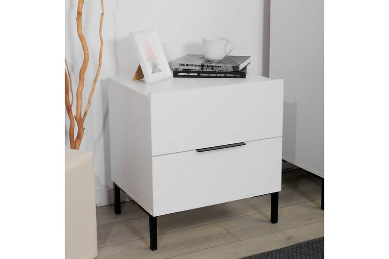 Natbord Serene Hvid - Hvid - Møbler - Borde - Aflastningsbord - Sengebord