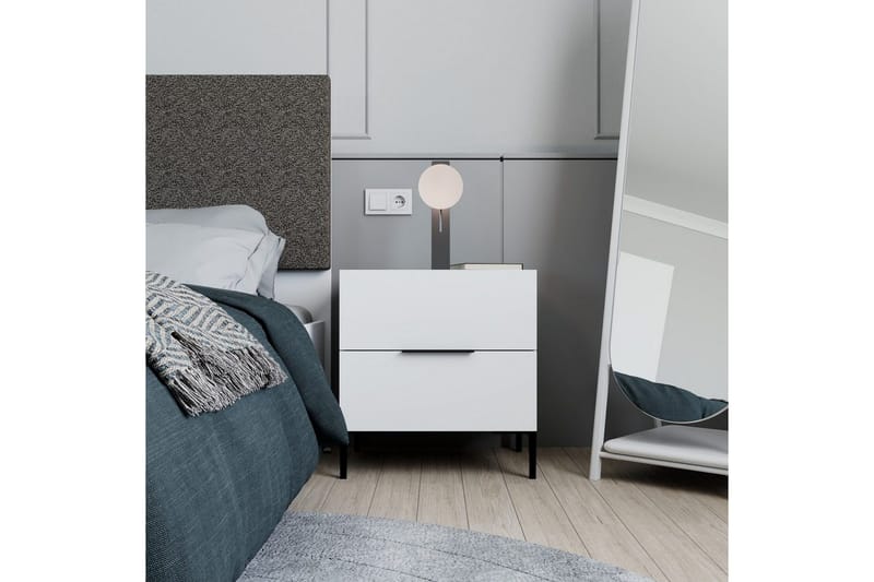 Natbord Serene Hvid - Hvid - Møbler - Borde - Aflastningsbord - Sengebord