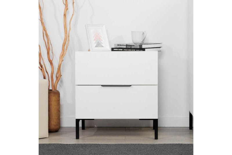 Natbord Serene Hvid - Hvid - Møbler - Borde - Aflastningsbord - Sengebord