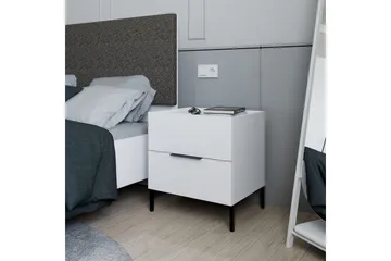 Natbord Serene Hvid - Hvid - Møbler - Borde - Aflastningsbord - Sengebord