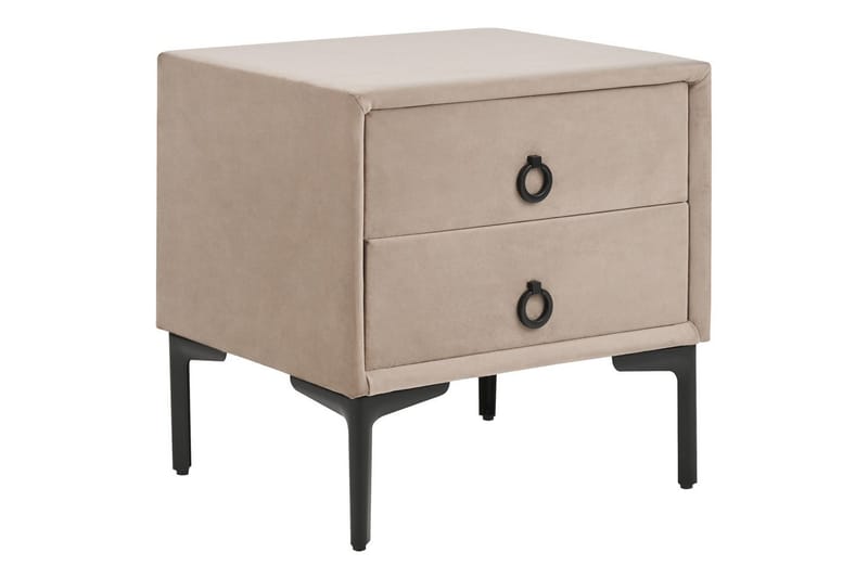 Natbord Sezanne Beige, grå, sort - Beige, grå, sort - Møbler - Borde - Aflastningsbord - Sengebord
