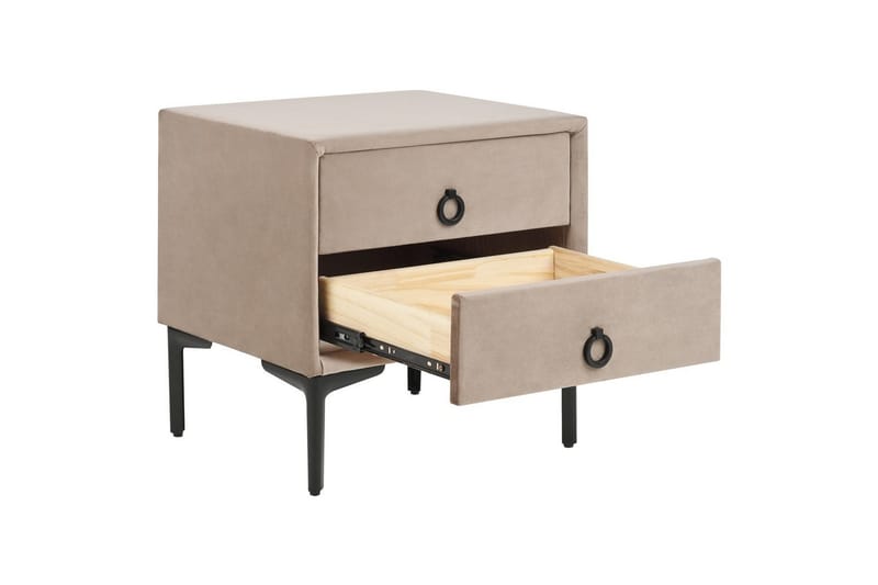 Natbord Sezanne Beige, grå, sort - Beige, grå, sort - Møbler - Borde - Aflastningsbord - Sengebord