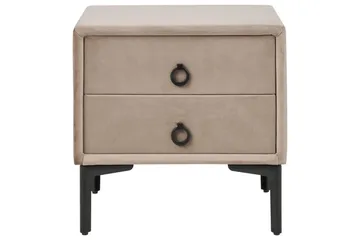 Natbord Sezanne Beige, grå, sort - Beige, grå, sort - Møbler - Borde - Aflastningsbord - Sengebord