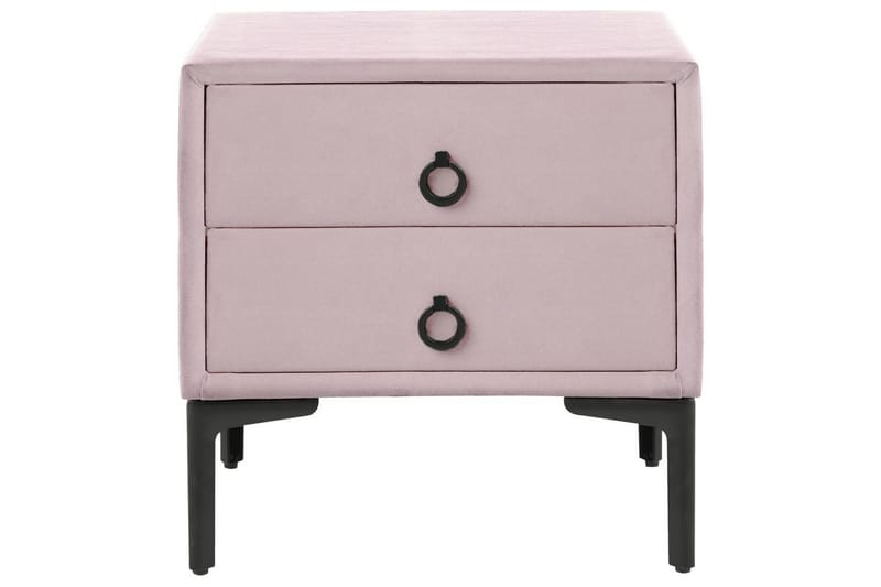 Natbord Sezanne Rosa, Sort - Rosa, Sort - Møbler - Borde - Aflastningsbord - Sengebord