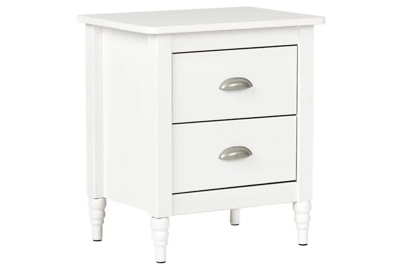 Natbord Shillington Hvid, Sølv, Hvid, Sølv