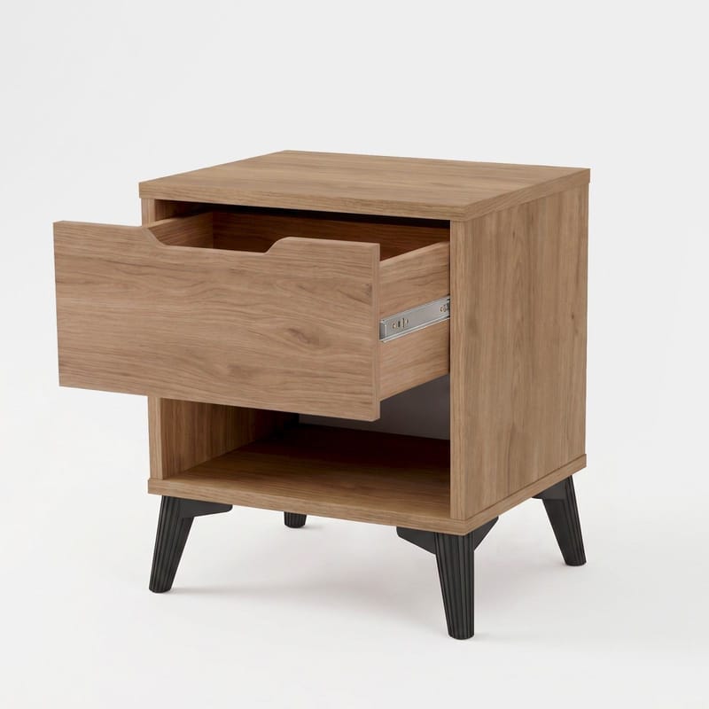 Natbord Skye Decor Bren (44 x 52,2 x 34,4 cm) Eg - Eg - Møbler - Borde - Aflastningsbord - Sengebord