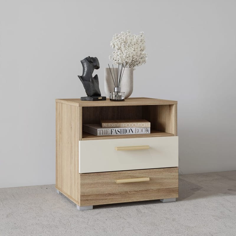 Natbord Vertina med 2 skuffer - Møbler - Borde - Aflastningsbord - Sengebord