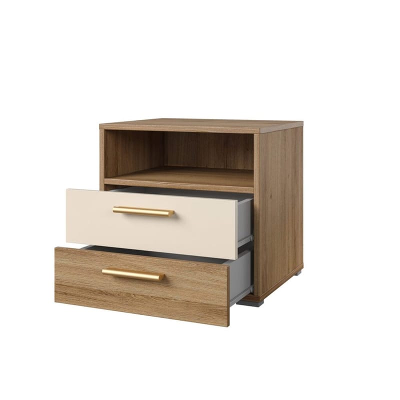Natbord Vertina med 2 skuffer - Møbler - Borde - Aflastningsbord - Sengebord
