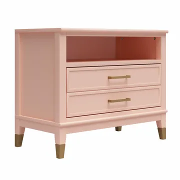 Natbord Westerleigh Lys Grøn - Lys Pink - Møbler - Borde - Aflastningsbord - Sengebord