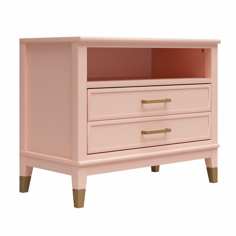 Natbord Westerleigh Lys Grøn - Lys Pink - Møbler - Borde - Aflastningsbord - Sengebord