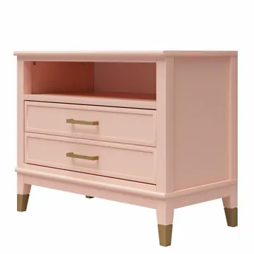 Natbord Westerleigh Lys Grøn - Lys Pink - Møbler - Borde - Aflastningsbord - Sengebord