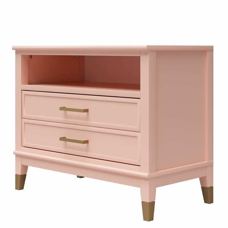 Natbord Westerleigh Lys Grøn - Lys Pink - Møbler - Borde - Aflastningsbord - Sengebord