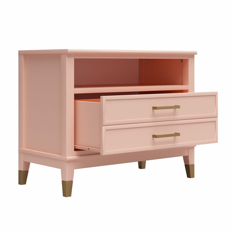 Natbord Westerleigh Lys Grøn - Lys Pink - Møbler - Borde - Aflastningsbord - Sengebord