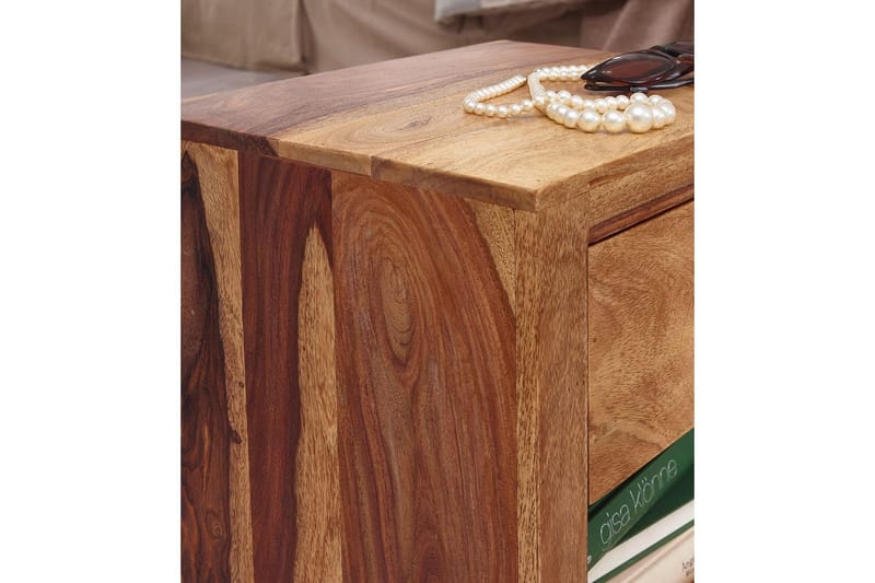 Natbord Wohnling Massivt træ med skuffe, hylde, landstil - Møbler - Borde - Aflastningsbord - Sengebord