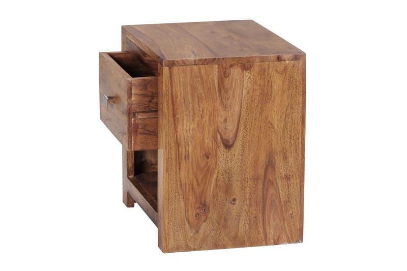 Natbord Wohnling Massivt træ med skuffe, hylde, landstil - Møbler - Borde - Aflastningsbord - Sengebord