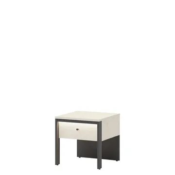 Navron Natbord 40 cm - Beige/Sort - Møbler - Borde - Aflastningsbord - Sengebord