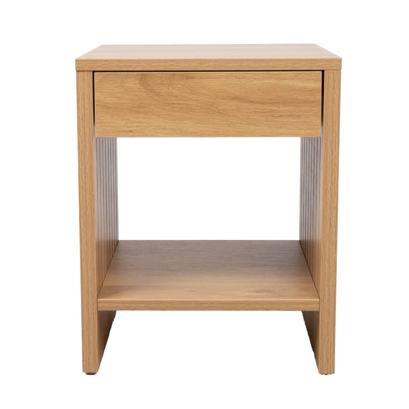 Nightstand HOME4YOU - beige - Møbler - Borde - Aflastningsbord - Sengebord