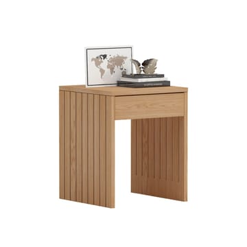 Nightstand HOME4YOU - beige - Møbler - Borde - Aflastningsbord - Sengebord