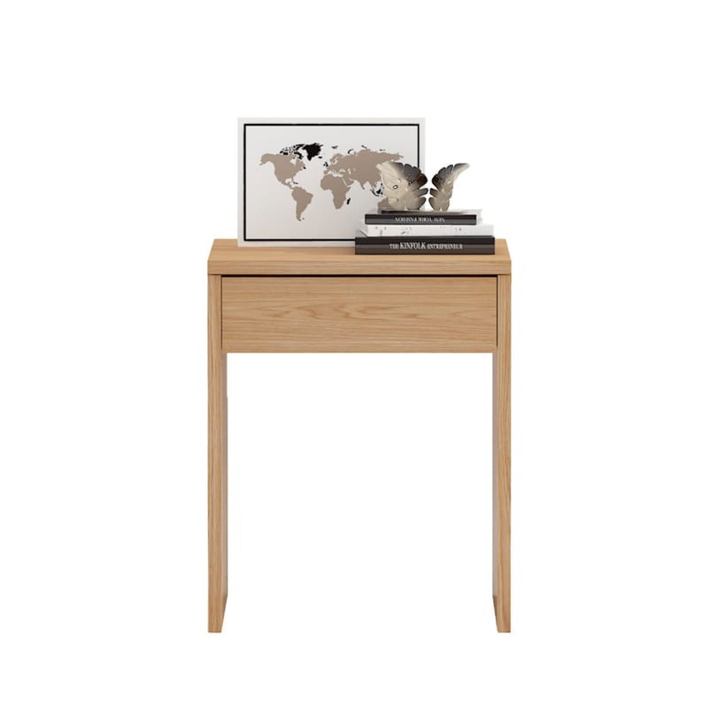 Nightstand HOME4YOU - beige - Møbler - Borde - Aflastningsbord - Sengebord