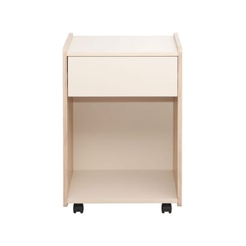 Nightstand/Side Table HOME4YOU - lys træ / beige - Møbler - Borde - Aflastningsbord - Sengebord