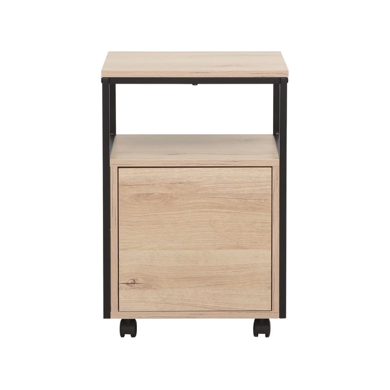Nightstand/Side Table HOME4YOU - lyst træ - Møbler - Borde - Aflastningsbord - Sengebord