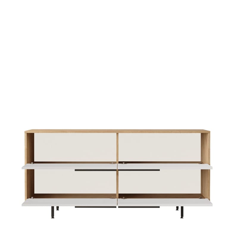 Nilena Konsol 160x74,3x44,5 cm - Eg og hvid - Møbler - Borde - Aflastningsbord - Entrébord