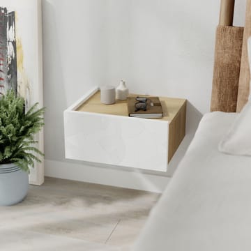 Nilena Sengebord 38 cm - Hvid Eg - Møbler - Borde - Aflastningsbord - Sengebord